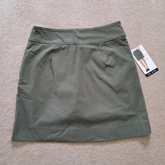 ❤️ S.C.& Co. Pull On Skort Green Stretch Skirt Women's Various Sizes NWT - Picture 7 of 8